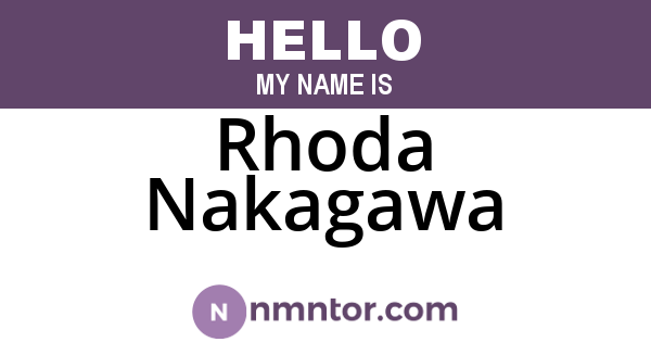 Rhoda Nakagawa