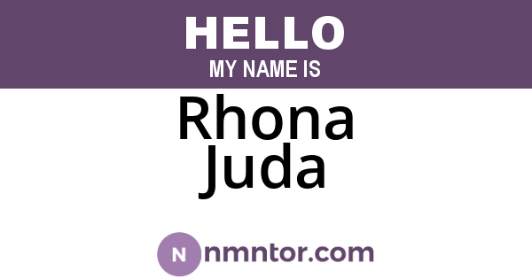 Rhona Juda