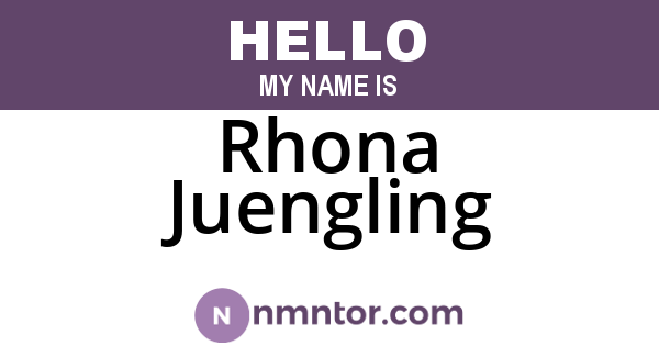 Rhona Juengling