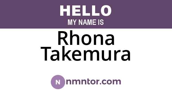 Rhona Takemura