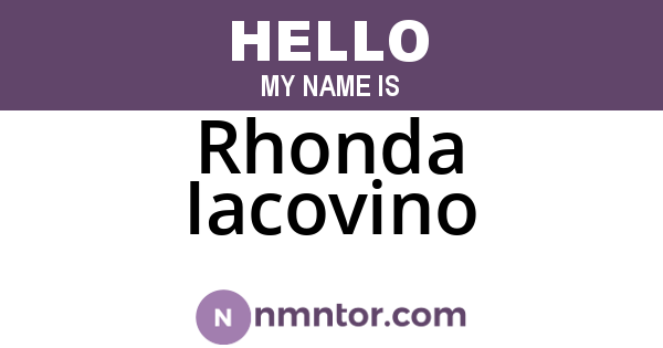 Rhonda Iacovino