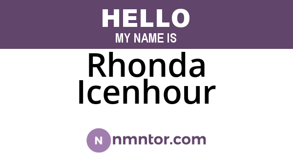 Rhonda Icenhour