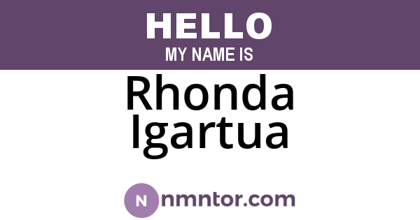 Rhonda Igartua