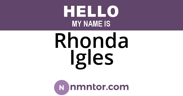 Rhonda Igles