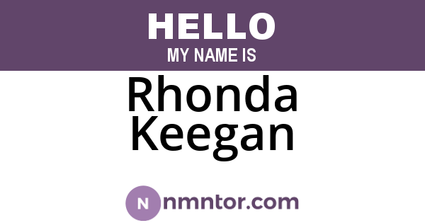 Rhonda Keegan