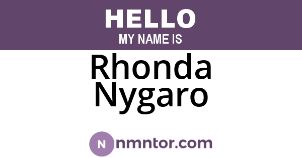 Rhonda Nygaro