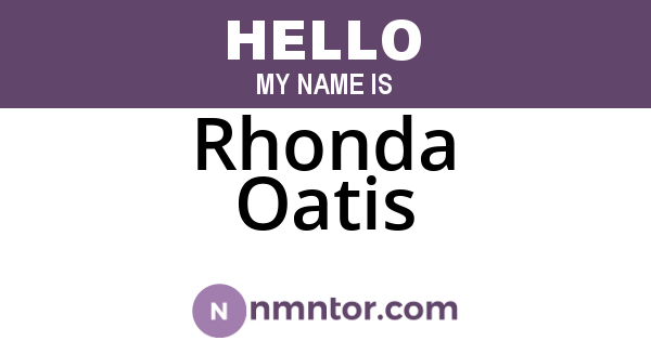 Rhonda Oatis