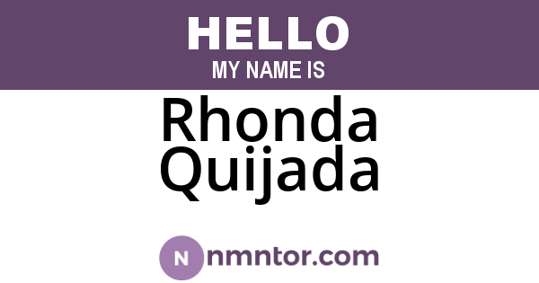 Rhonda Quijada