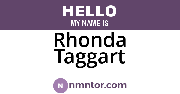 Rhonda Taggart