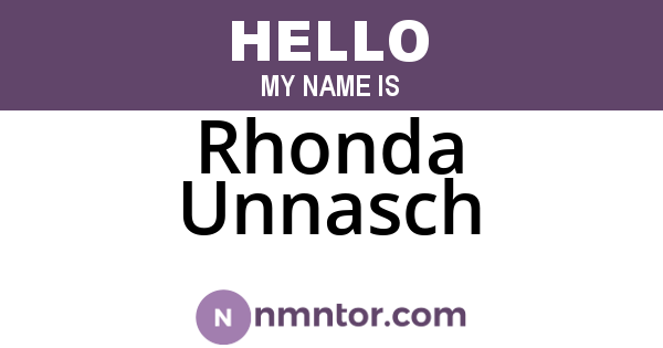 Rhonda Unnasch
