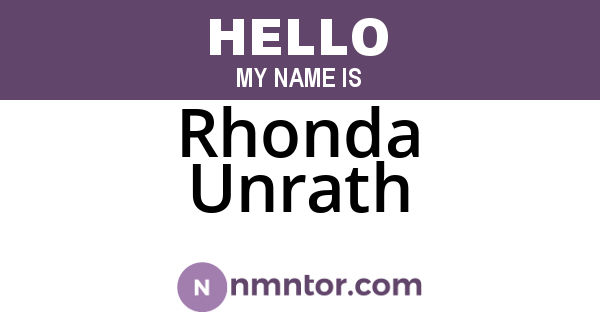 Rhonda Unrath