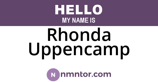 Rhonda Uppencamp