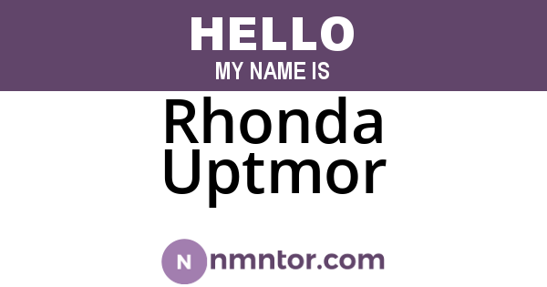 Rhonda Uptmor