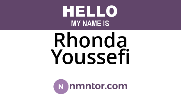 Rhonda Youssefi