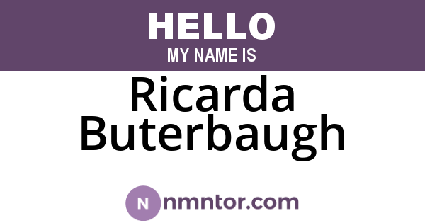 Ricarda Buterbaugh