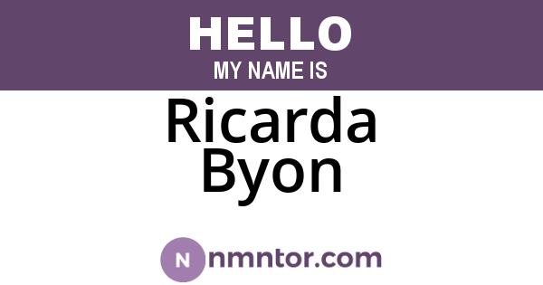 Ricarda Byon