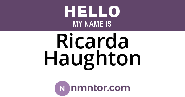 Ricarda Haughton