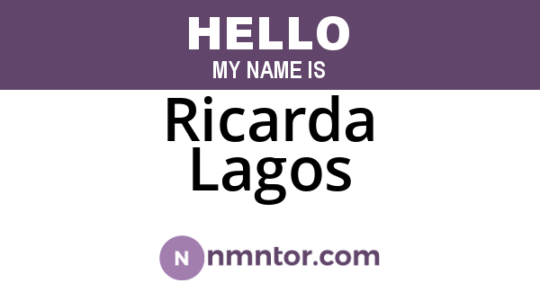 Ricarda Lagos