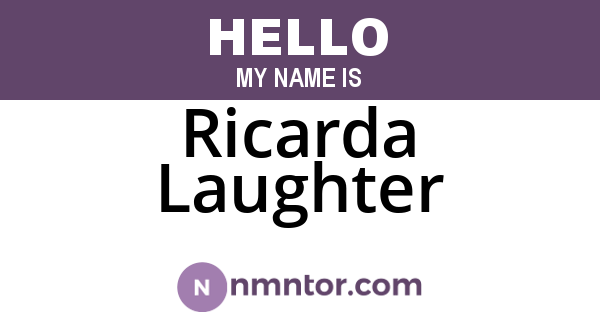 Ricarda Laughter