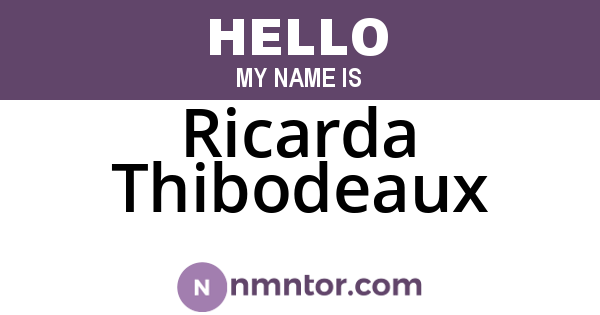 Ricarda Thibodeaux