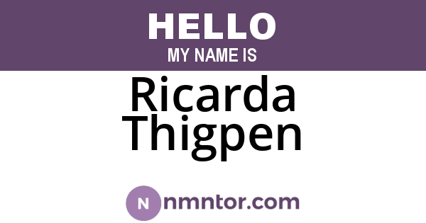 Ricarda Thigpen