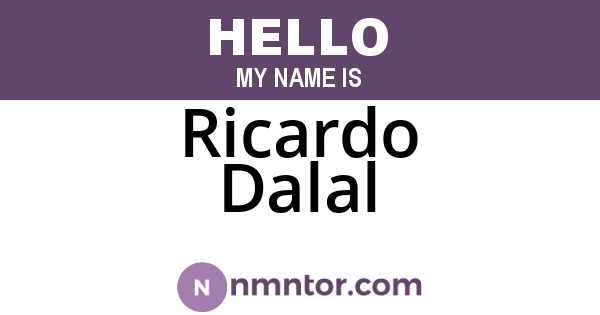 Ricardo Dalal