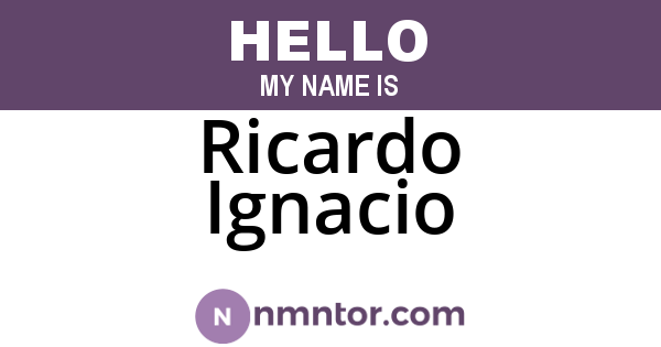 Ricardo Ignacio
