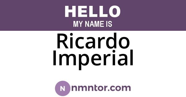 Ricardo Imperial