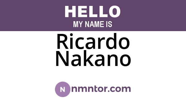 Ricardo Nakano