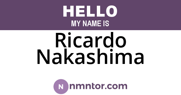 Ricardo Nakashima