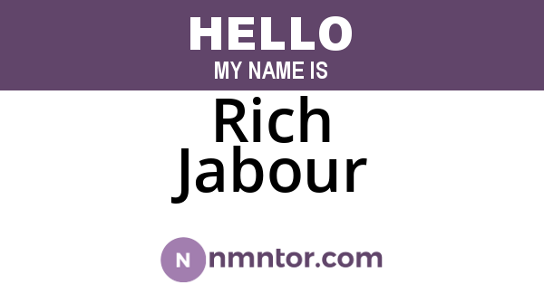 Rich Jabour