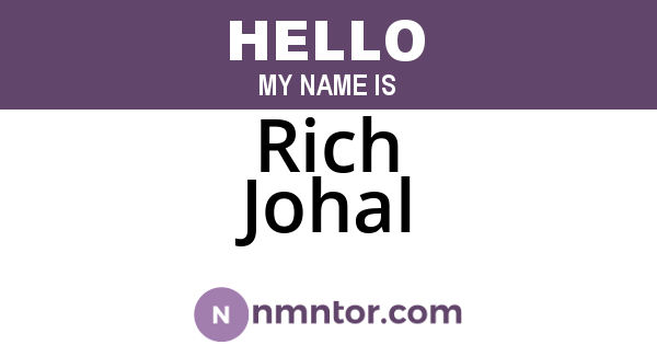 Rich Johal