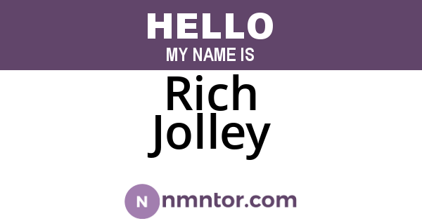 Rich Jolley