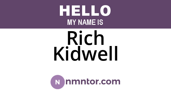 Rich Kidwell