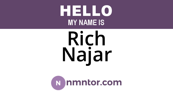 Rich Najar