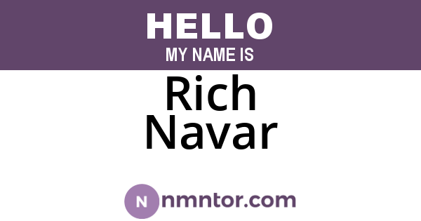 Rich Navar