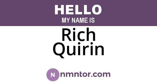 Rich Quirin