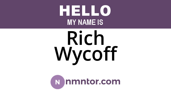 Rich Wycoff