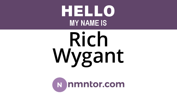 Rich Wygant