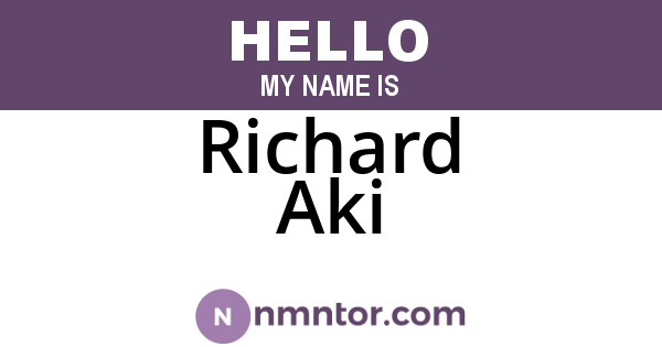 Richard Aki