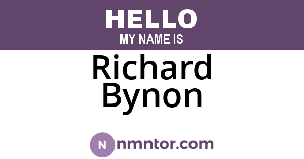 Richard Bynon