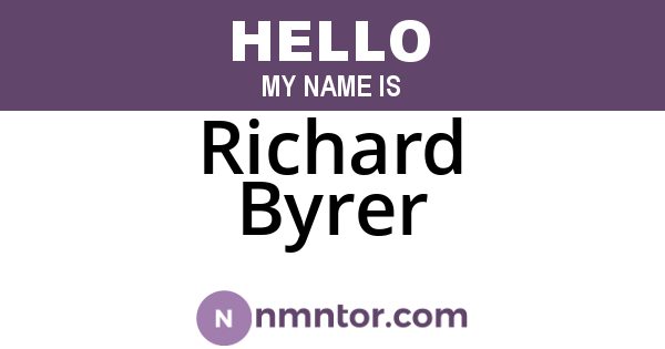 Richard Byrer