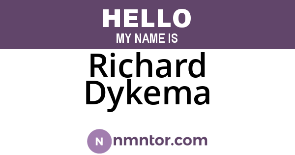Richard Dykema