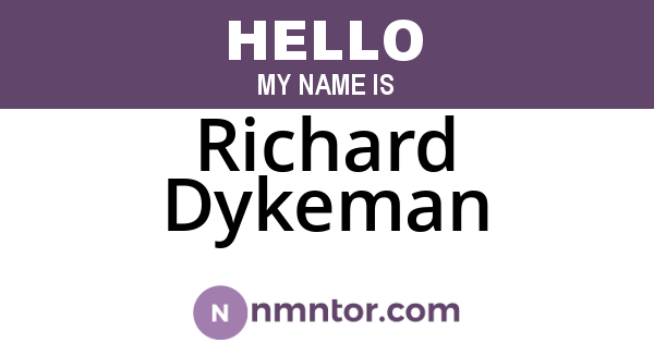 Richard Dykeman