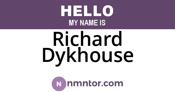 Richard Dykhouse