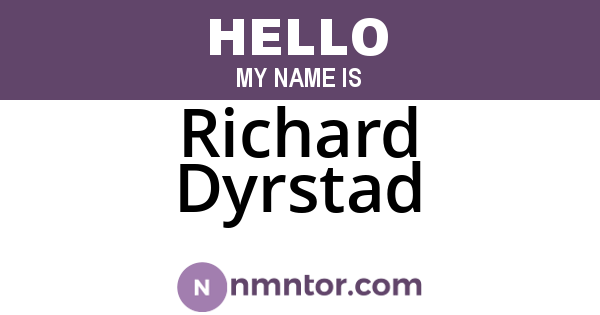 Richard Dyrstad