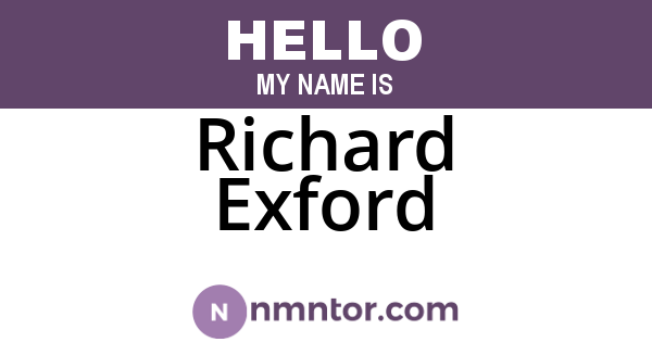 Richard Exford