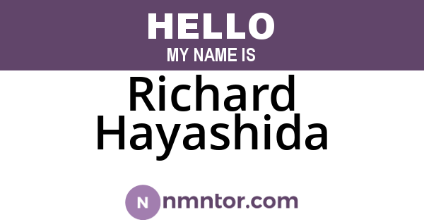 Richard Hayashida