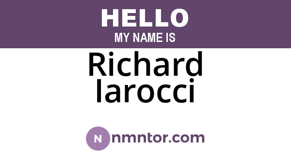 Richard Iarocci