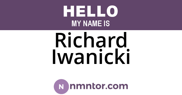 Richard Iwanicki